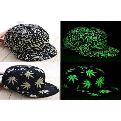 New Funny Light In The Dark Fashion Fluorescence Baseball Cap Women Men Caps Luminous Sport Hip Hop Cap Hat