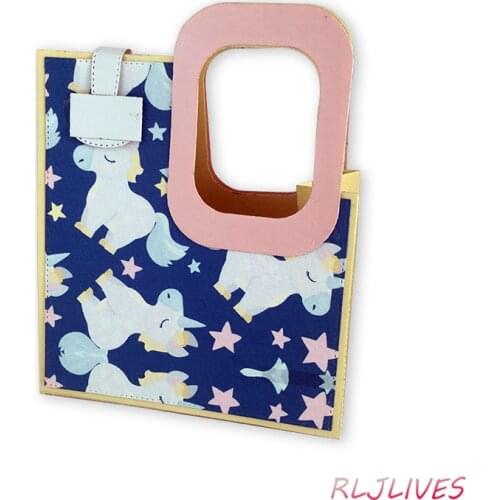 Gift Bag Metal Cutting Dies DIY Scrapbooking Card Stencil Paper Craft Handmade Album Handbook Decoration