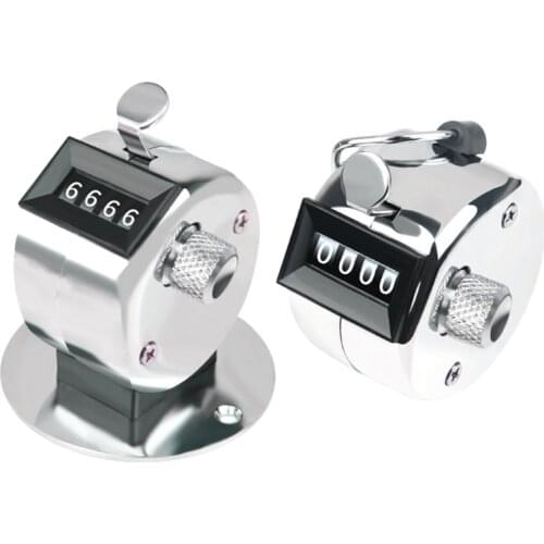 Portable 4 Digit Number Hand Tally Counter Mini Mechanical Digital Golf Clicker