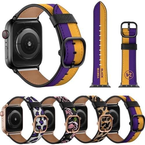 New Leather Strap Compatible with Apple watch 6 5 4 3 2 1 SE trendy jersey bracelet belt for iwatch 44mm 42mm 40mm 38mm band