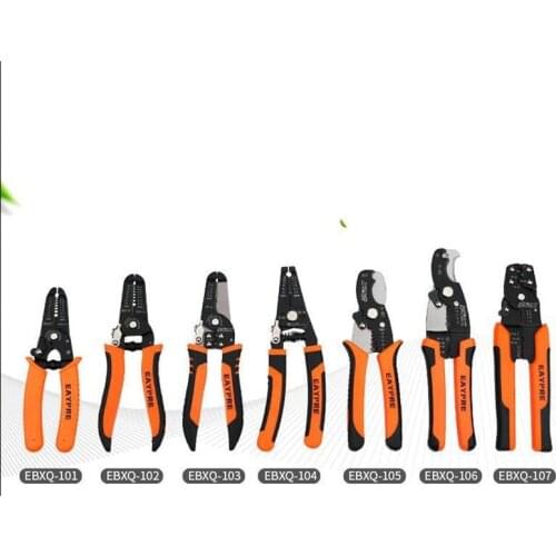 Electrician stripping pliers fiber optic cable stripping pliers oblique crimping pliers multi-function wiring pliers wire cutter