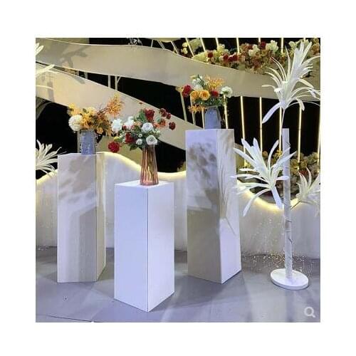 Wedding props ktboard folding square column wedding scene layout square storage table dessert table t table geometric Guide