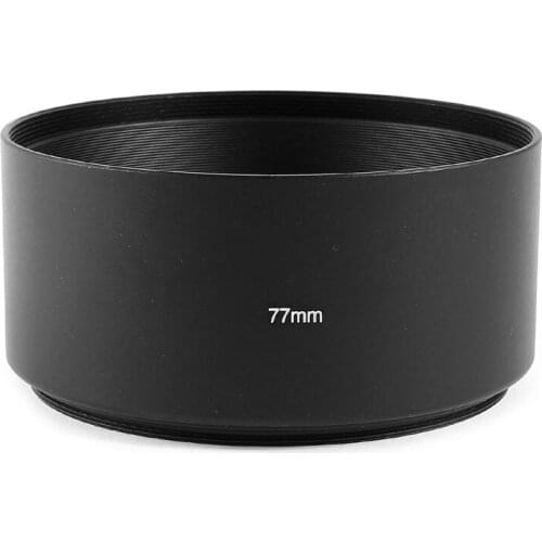 Screw Mount 77mm Hood for Telephoto 80-200mm Lens Shade Black