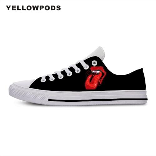 Shoes Woman White Platform De Los Rolling Stones Harajuku Funny Hiphop Women Shoe Casual Feminino Zapatos De Mujer Zapatillas