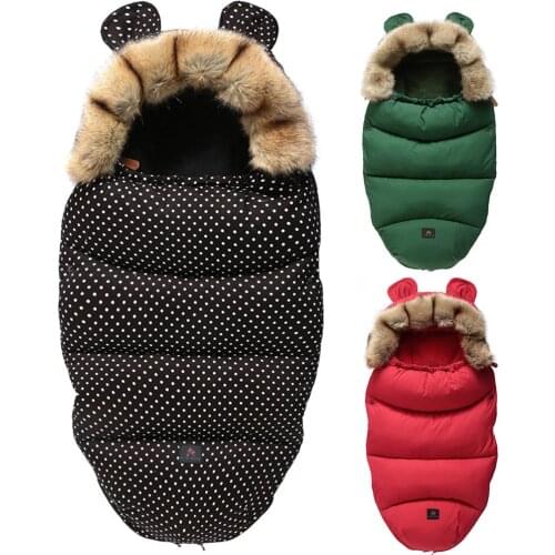 Winter Warm Baby Sleeping Bag Envelopes Stroller Blanket Sleepsack for Newborn Baby Thick Sleeping Bags Pram Footmuff