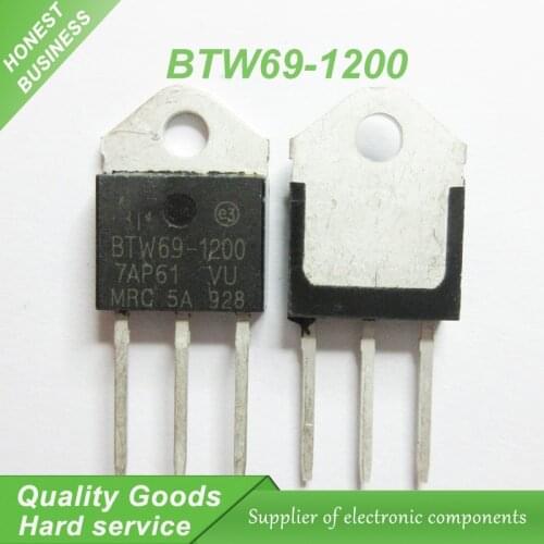 10PCS new original BTW69-1200 BTW691200 BTW69 1200V one-way controlled TO-3P