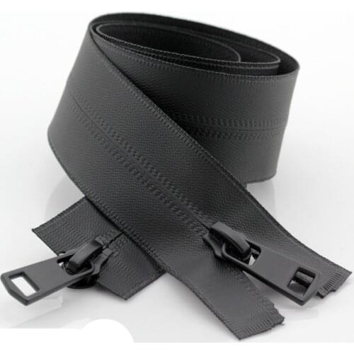 2 PCS/LOT Two-way Waterproof Zipper BLACK OR WHITE DOUBLE OPEN Down SLEEPING BAG ski Outdoor TENT SKI Jacket SEWING ACCESSORIES