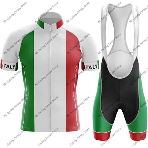 2020 Italy Cycling Clothing Short sleeve set Quick Dry Men Bicycle clothing summer Cycling Jersey sets MTB bike shorts suit