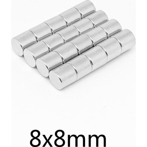 5~150PCS 8x8 Search Minor Diameter Magnet 8mm x 8mm Bulk Small Round Magnets strong 8x8mm Neodymium Magnets Disc 8*8 Circular 8