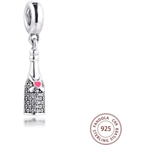 Authentic 925 Sterling Silver Celebration Time Dangle Charm Beads Fits Pandora Bracelets DIY Charm Silver 925 Jewelry Making