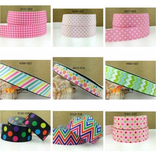 Free shipping 10 yards heat printed grosgrain ribbon yards 3771