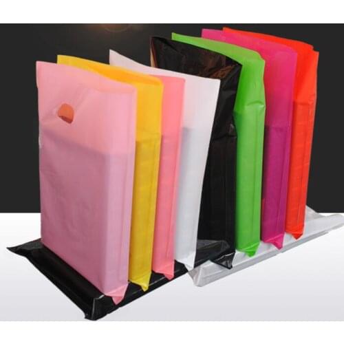 Free DHL 3000pcs/lot 20*26cm Plastic Recyclable Useful Packaging Bags Shopping Hand Bag Portable Boutique Gift Carrier