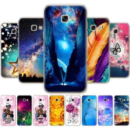 For Samsung Galaxy A7 2017 Case soft tpu Silicon Cover A720 Phone FOR Funda Samsung A7 2017 Case protective coque Panda