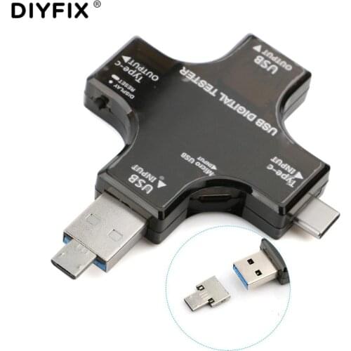 Color Digital USB Tester DC Digital Voltmeter Current Voltage Meter Amp Ammeter Detector PD QC3.0 Power Bank Charger Indicator