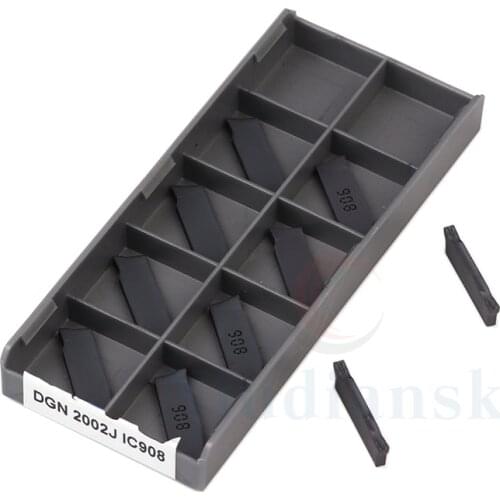 DGN2002J IC908 DGN3003J IC908 CNC carbide slotting grooves insert DGN2002J IC907 DGN 3003J IC907 Slotted blades cutting tools