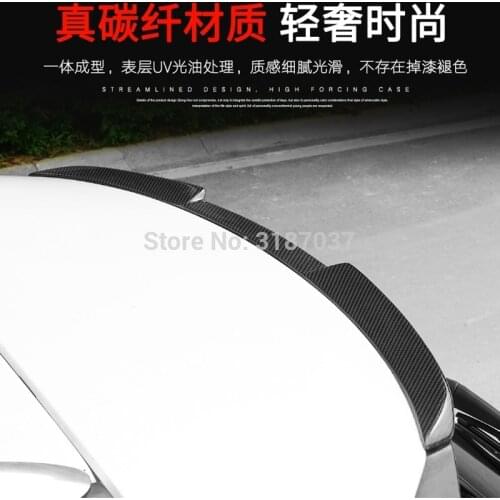 FOR LEXUS NX NX200 NX200t NX300h 2015 2016 2017 2018 Roof Carbon Fiber Rear Roof Spoiler Wing Trunk Lip Boot Cover Car Styling