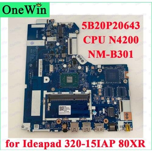 FRU 5B20P20643 for Ideapad 320-15IAP 80XR Lenovo Laptop Integrated Motherboard DG424/DG524 NM-B301 SYSTEM BOARD CPU N4200 UMAWIN