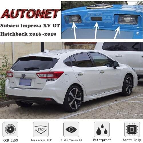 AUTONET Backup Rear View camera For Subaru Impreza XV GT Hatchback 2016 2017 2018 2019 Night Vision license plate camera