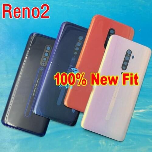 100% Best Fit Back Battery Cover Housing Door Rear Case Shell For Oppo Reno 2 Reno2 / Reno 2Z Reno2Z Phone Lid with Adhesive