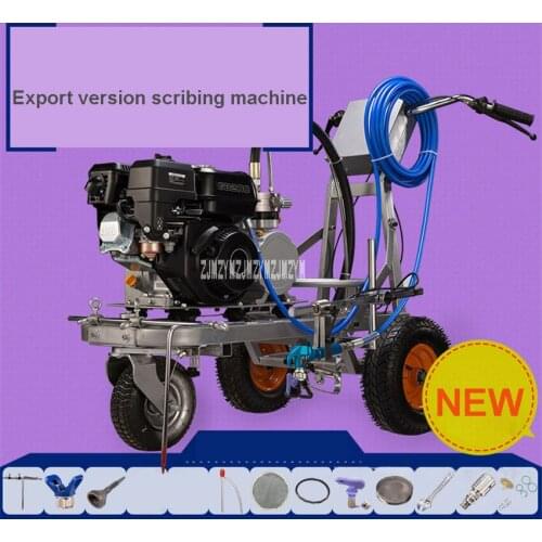 Hand Push Type Cold Spray Road Marking Machine Multi-function Paint Coating Latex Paint Spraying Machine 6.5P 250bar 8L/min 10m