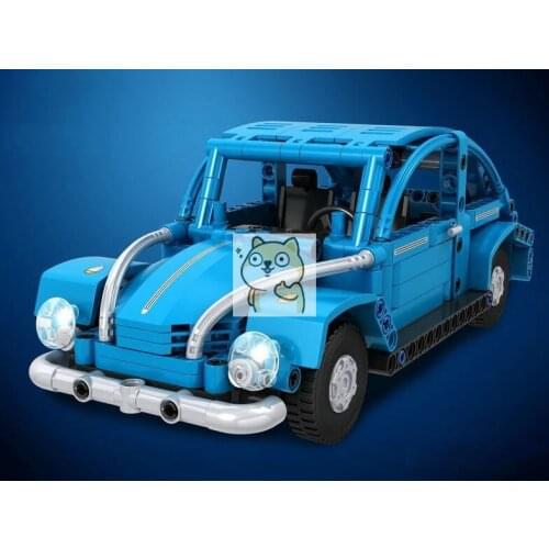 7090 Series The Volkswagen Beetle City Car Modle Education Building Blocks Brick Birthday Gifts Toy For Children