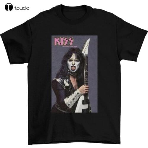 New Kiss Vinnie Vincent Creatures Era Cotton Black Unisex S-235XL T-Shirt Cotton Tee Shirt