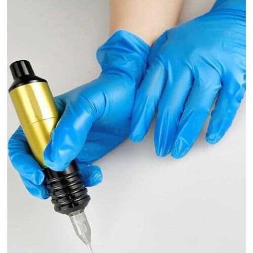 100Pcs Disposable Tattoo Latex Gloves Tattoo Gloves Permanent Tattoo Body Art Accessories Tattoo Protector Household Cleaning