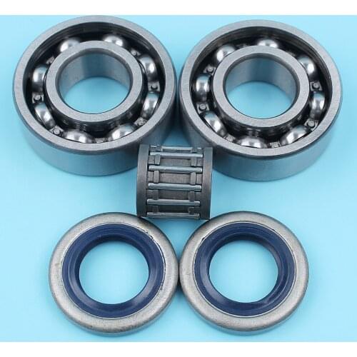 Crankshaft Ball Bearing Oil Seal Needle Cage Kit For Husqvarna 357 359 357XP Chainsaw 505 27 57-19,738 22 02-25