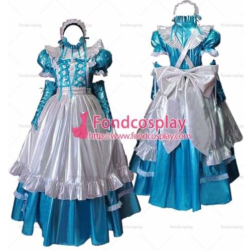 Lockable PVC Maid Dress maid vinyl Uniform Tailor-Made[G1635]