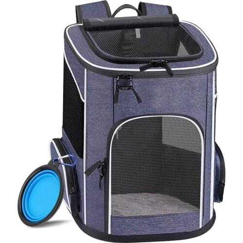 Outdoor Cat Mesh Carrier Backpack Breathable Pet Bag For Dogs Fashion Portable Carrier Bags Capsule Out Case For Cat Puppy
