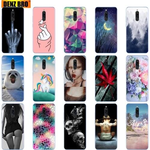 Silicon case for xiaomi redmi 8 Cases full protection soft tpu back cover on redmi 8 bumper hongmi 8 phone shell Painting coque