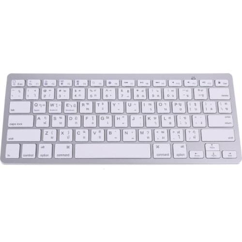 Thailand English Thai 78 Keys Wireless Bluetooth Keyboard for i-Pad Laptop Mac-book Tablet PC Mobile Phone Notebook