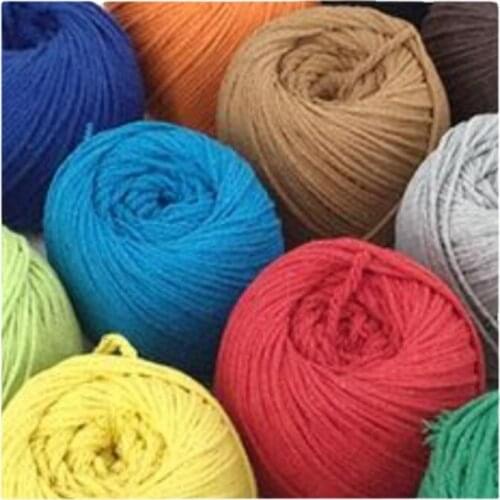 Soild Color Simple Practical Durable Cotton Rope For Food Packing Hand Mending Clothes Material