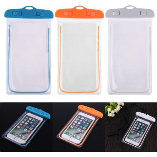 Swimming BagWaterproof Mobile Phone Bag Pouch cover ( 3.5 -6 inch) Dry Bag Underwater Luminous Phone Case Cover Swimming Bags