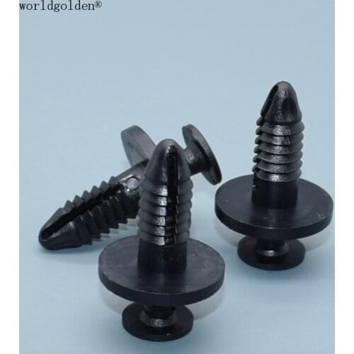 Worldgolden 100pcs auto fasteners Trim Panel Push-Type Retainer for Ford N807578-S, N808332-S