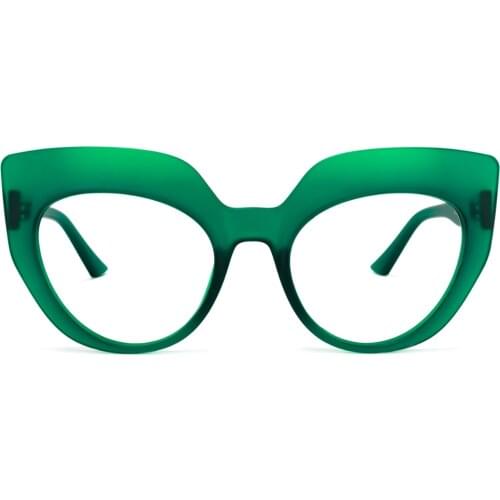 Zeelool Chic Thick Cat Eye Glasses for Women with Non-prescription Clear Lens Depp OP01884