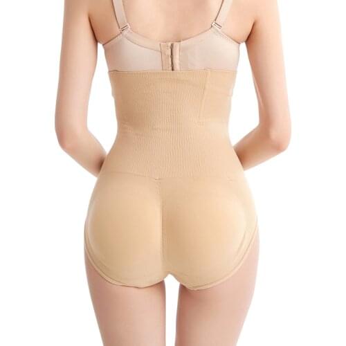 Women Shapers High Waist Slimming Tummy Control Knickers Fake ASS Pad Pants Pantie Briefs Body Shapewear Underwear Lingerie