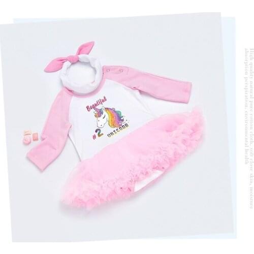DollMai reborn babies girls dolls clothes pink spring dress suit for 50-55cm silicone dolls dress up joy for child toy