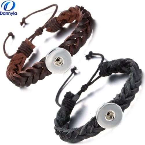 Fashion vintag rhinestone snap button snap jewelry bracelet LSNB94