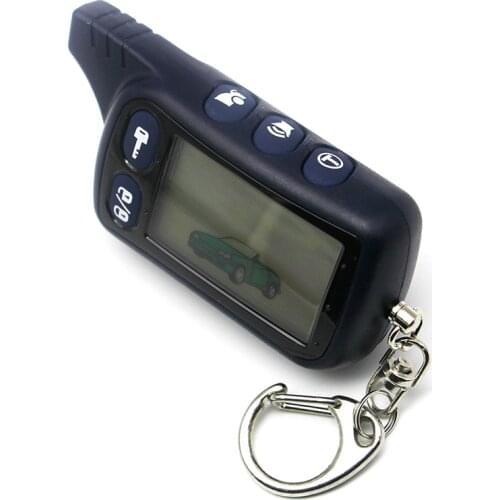 Tomahawk TZ9010 LCD Remote Controller Keychain,TZ-9010 Key Chain Fob for Vehicle Security 2-Way Car Alarm System TZ 9010