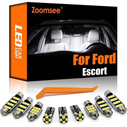 Zoomsee Interior LED For Ford Escort Coupe Sedan Wagon 1991-2003 Canbus Vehicle Bulb Dome Map Reading Trunk Light Auto Lamp Kit