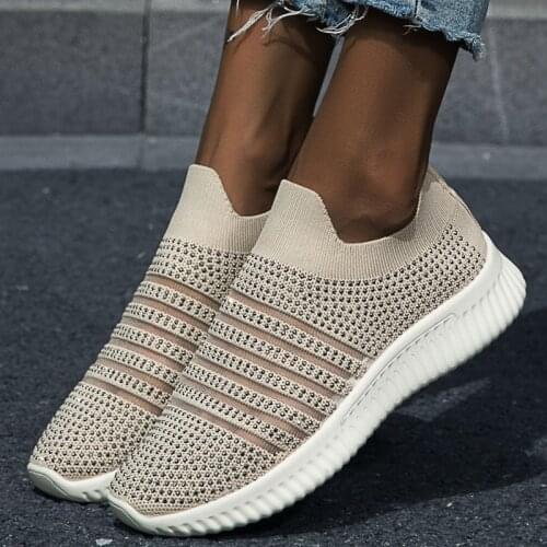 Spring Summer Women Shoes 2021 Fashion Round Toe Rhinestone Casual Shoes Woman Comfortable Breathable Sneakers Size 43 Shoes