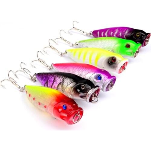 1pcs 6.5cm/9.2g Top Water Popper Bait Plastic Bionic Hard Bait Fishing Accessories