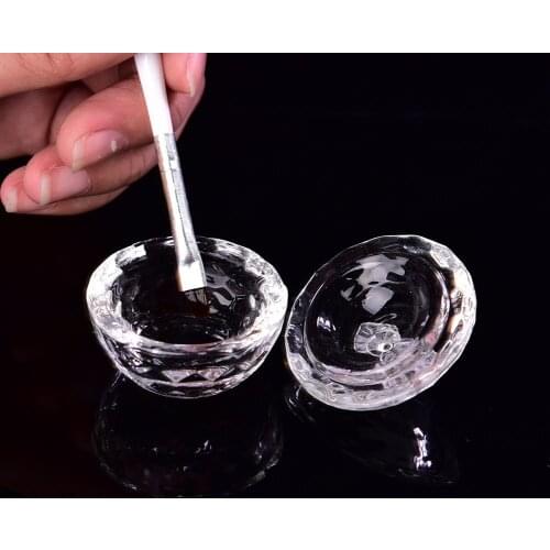 1Pc Acrylic Nail Cup Acrylic Powder Liquid Crystal Glass Dappen Dish Bowl Holder Container Equipment Nail Tool for Nail