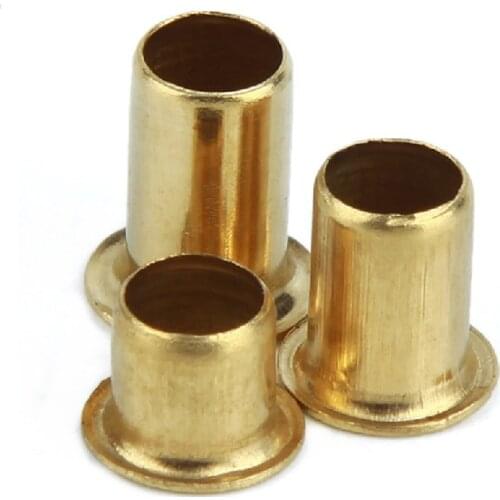 100PCS M0.9 M1.3 M1.5 M1.7 Tubular Rivets Double-sided Circuit Board PCB Nails Copper Hollow Rivet Nuts GB876