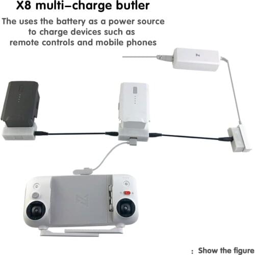 FIMI X8SE battery multi-charging charging line unlimited expansion while multi-charging remote control mobile phone
