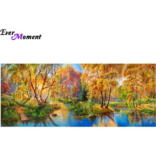 Willow River Diamond Embroidery Diy Diamond Pattern Painting Rhinestones 5D Russia Landscape Bead Work Decorative Crafts ASF524