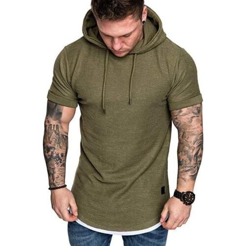 AUSO Men's T-shirts With A Hood