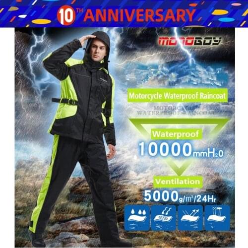 Free shipping 1set Motorcycle Rider Raincoat Motocross Racing Clothes Rain Pants suit Raincoat Jacket And Raincoat Pants