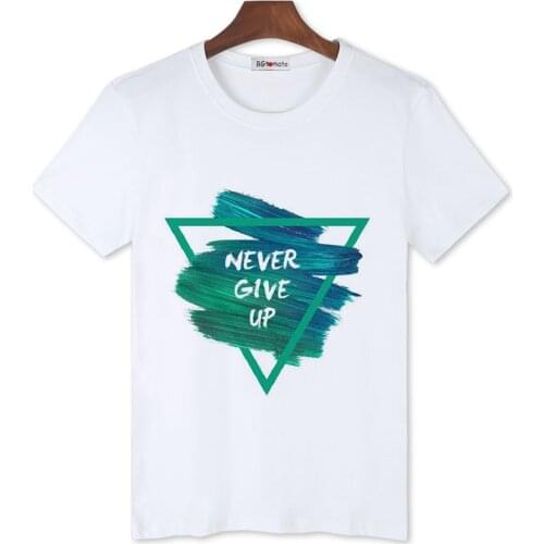 BGtomato Never give up t-shirt english words tshirt men casual streetwear hot sale hip hop t shirt fashion tee shirt homme
